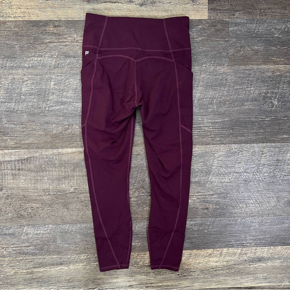 Fabletics Pure Luxe purple athletic legging pants size small S B47 - Picture 5 of 5